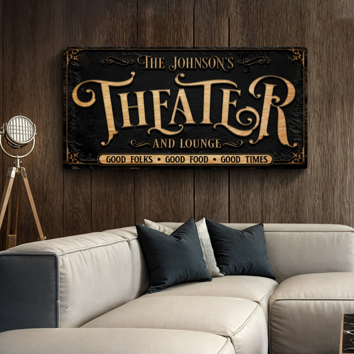 Personalized Theater Sign III