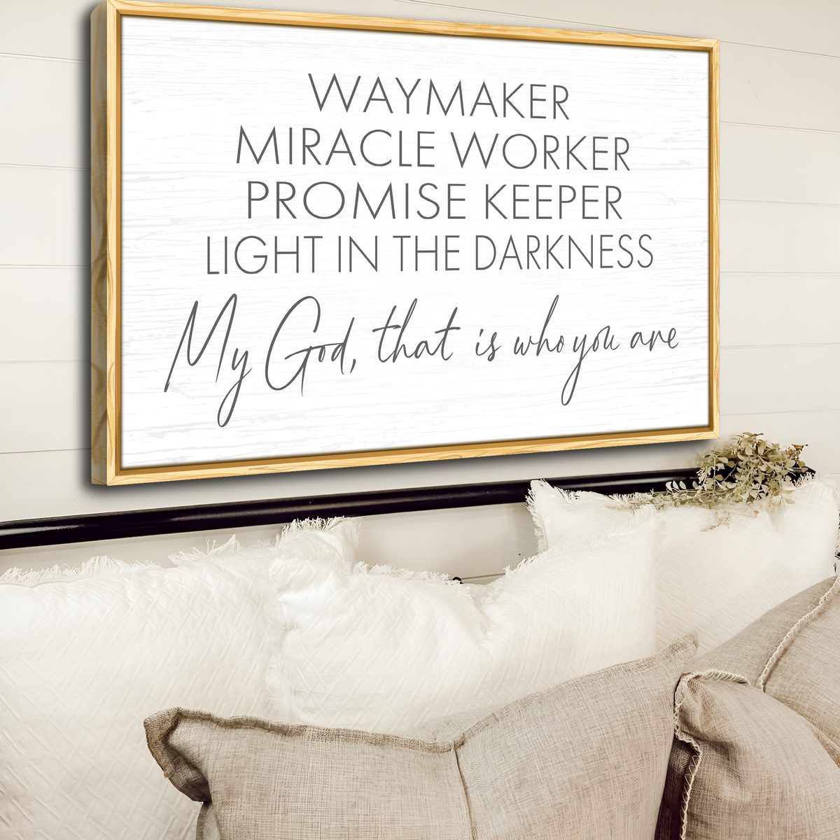 My God Way Maker Miracle Worker Faith Sign II