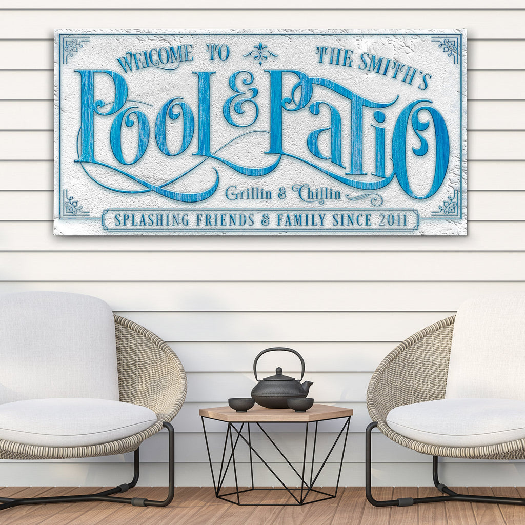 Personalized Swimming Pool Sign