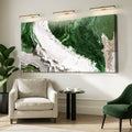 Green Rivers Abstract Wall Art IV