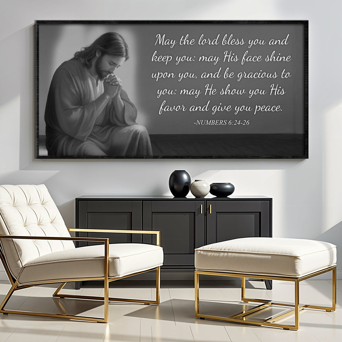 Numbers 6:24-26 - May The Lord Bless You Faith Sign III