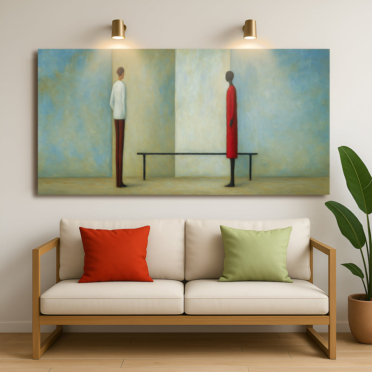 Confrontation Abstract Wall Art