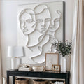 3D Minimalist Faces Wall Art