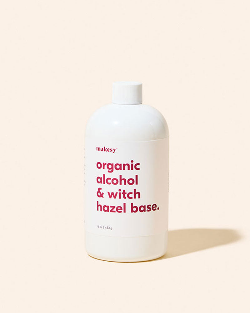 organic alcohol & witch hazel base