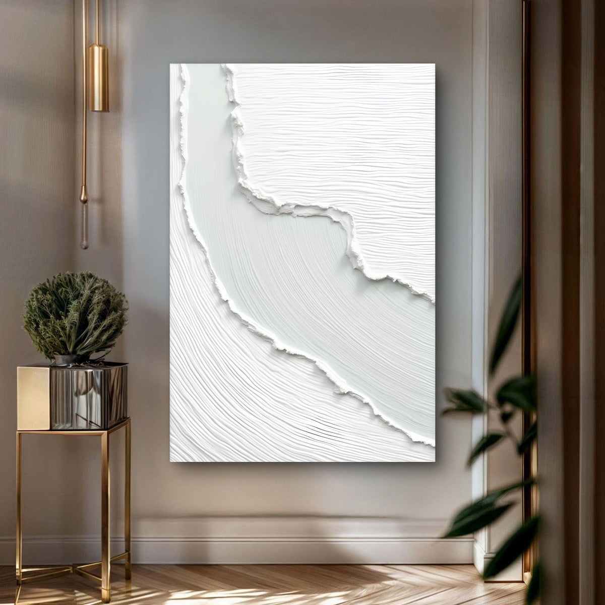 Abstract Minimalist Wave Wall Art