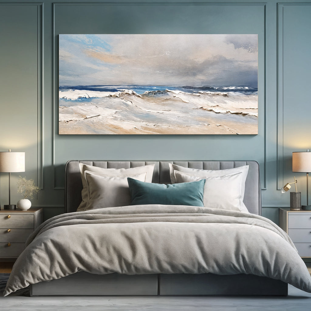 Serene Ocean Wave Coastal Wall Art IX