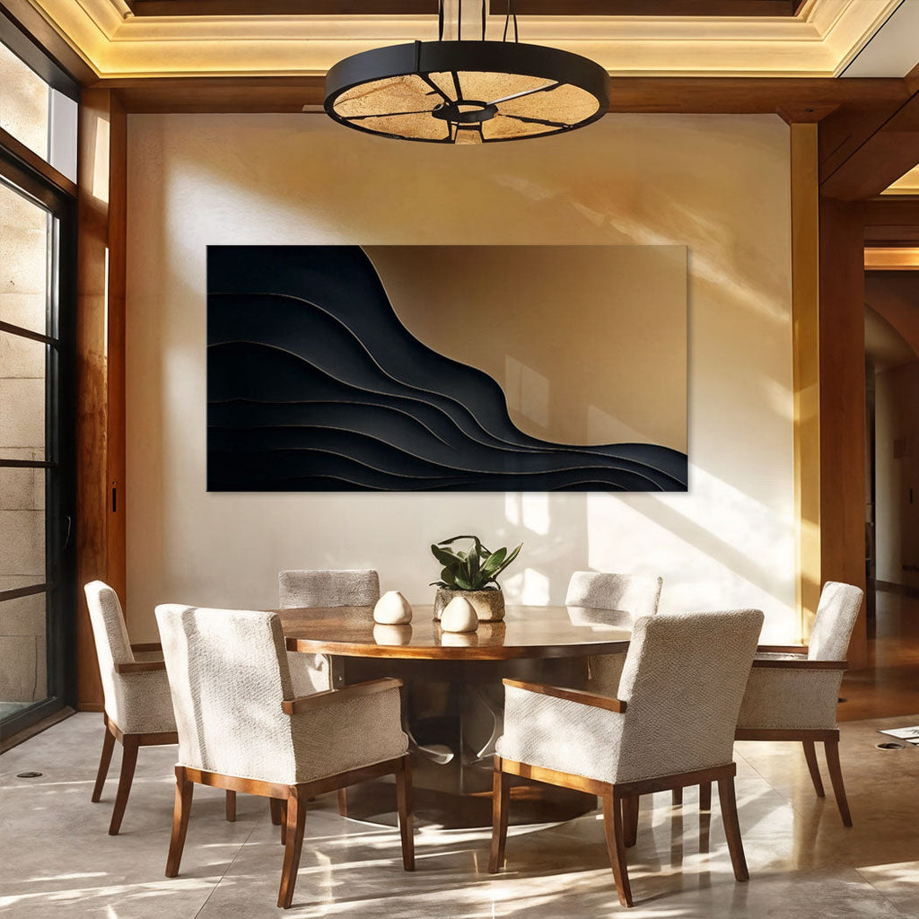 Black And Gold Minimalist Abstract X