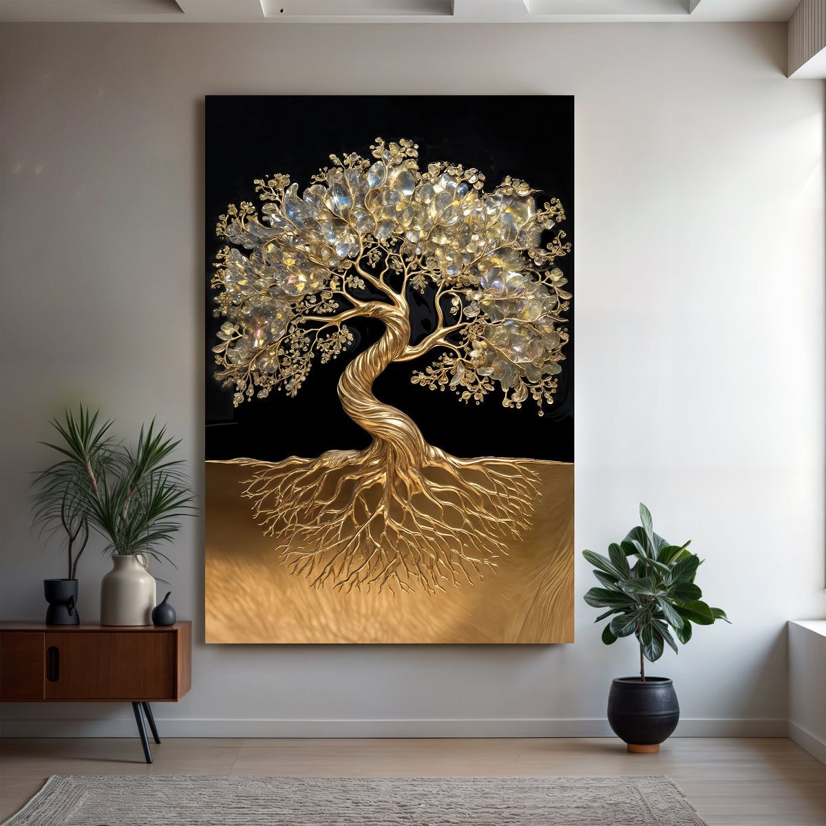 3D Minimalist Tree of Life Wall Art