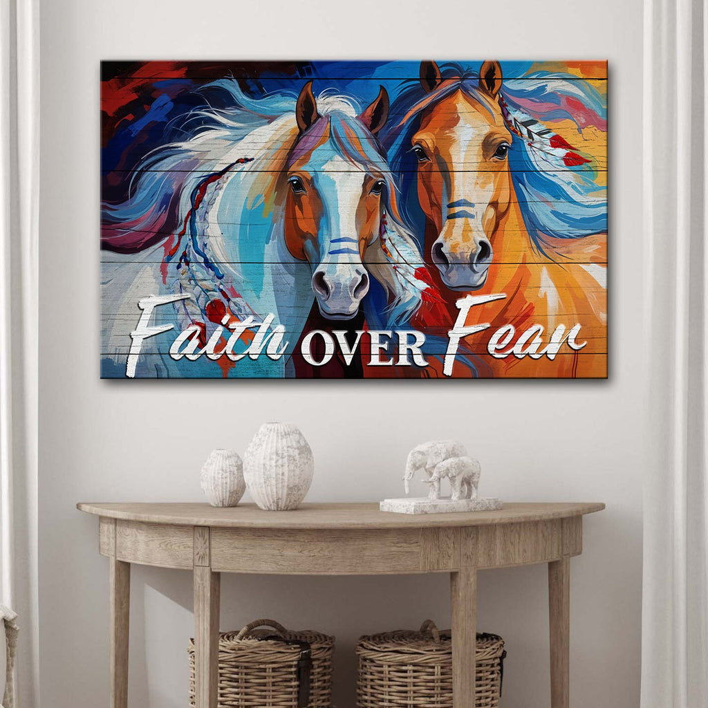 Faith Over Fear Faith Sign IV