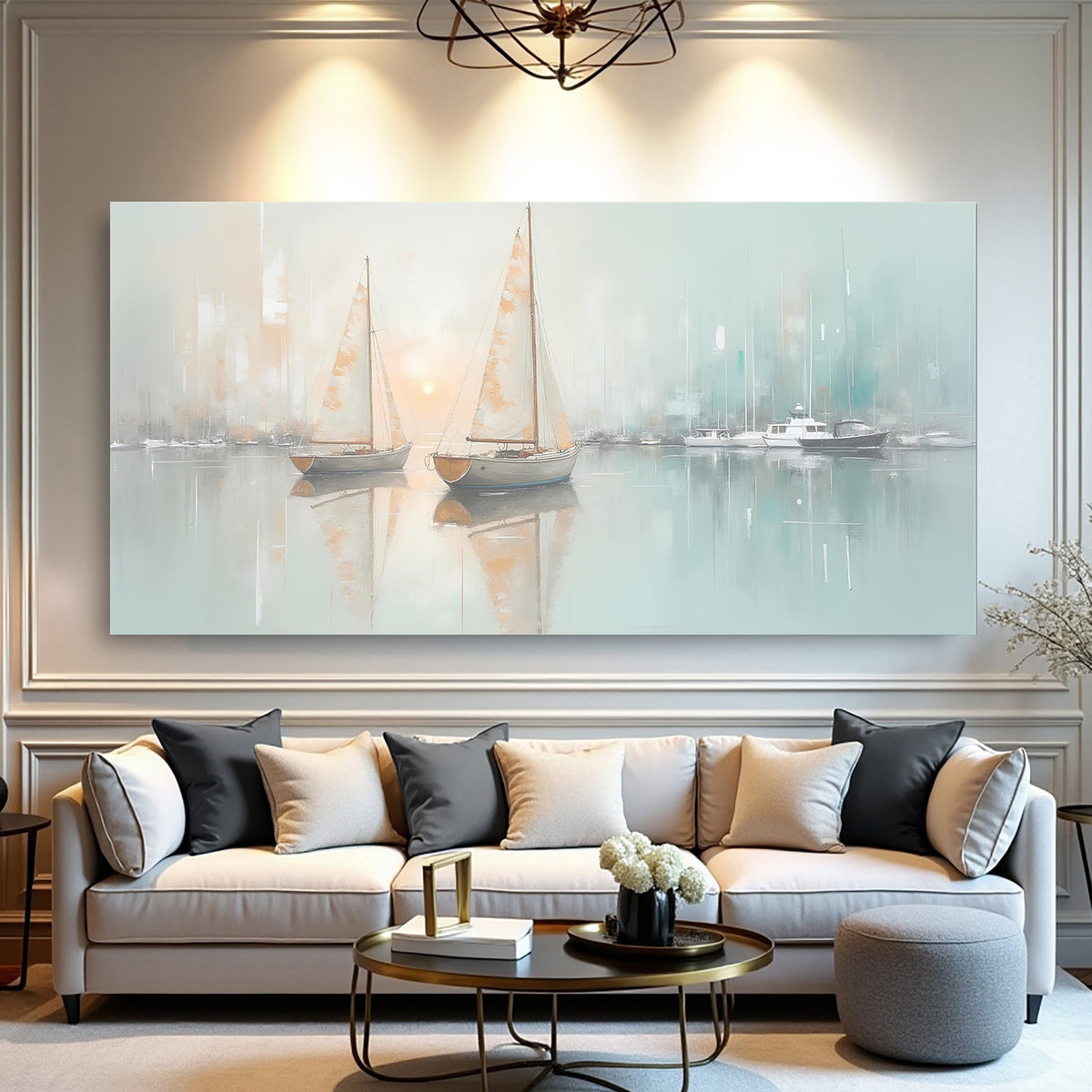 Abstract Pier and Dock Wall Art