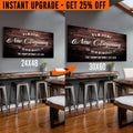 Upgrade Your 48x24 Inches 'New Home' (Style 1) Canvas To 60x30 Inches