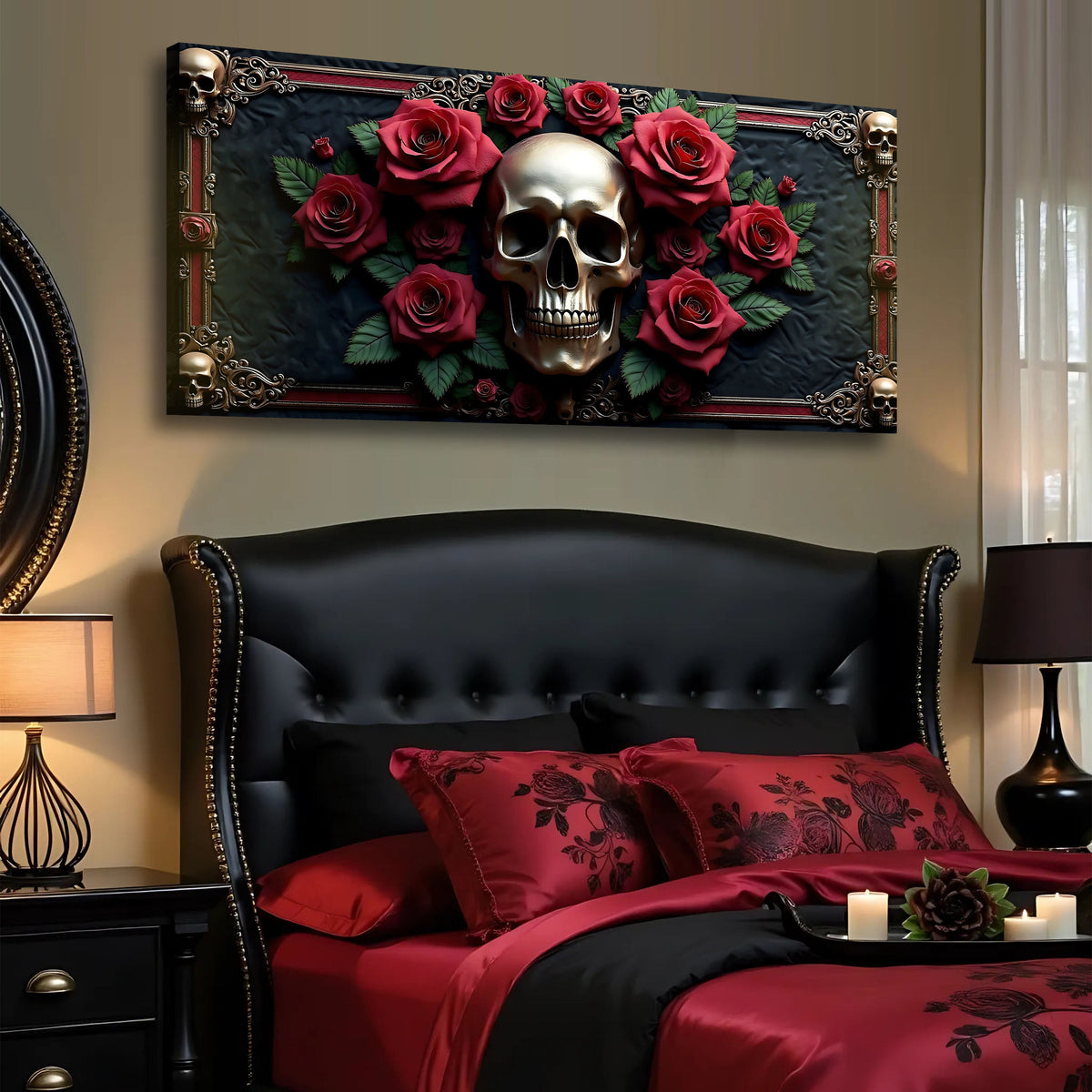 3D Vintage Skull Wall Art III