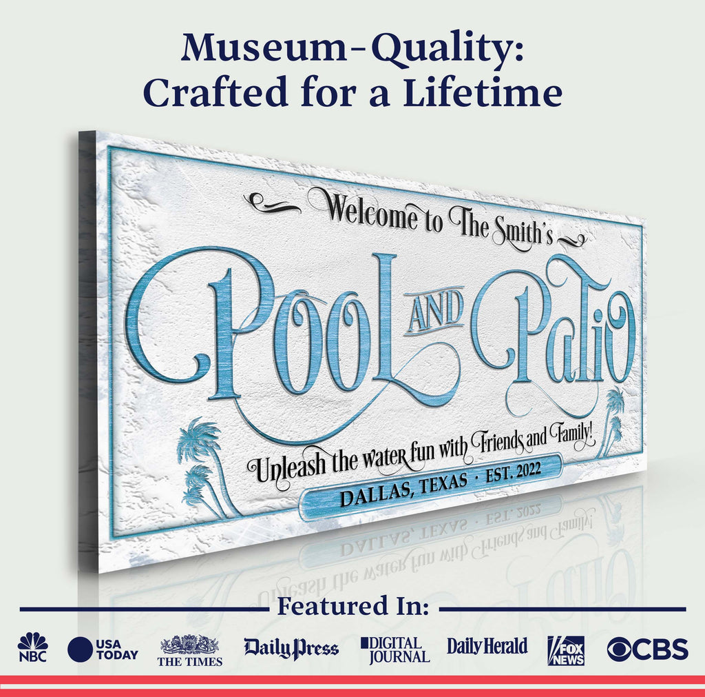 Personalized Pool & Patio Sign