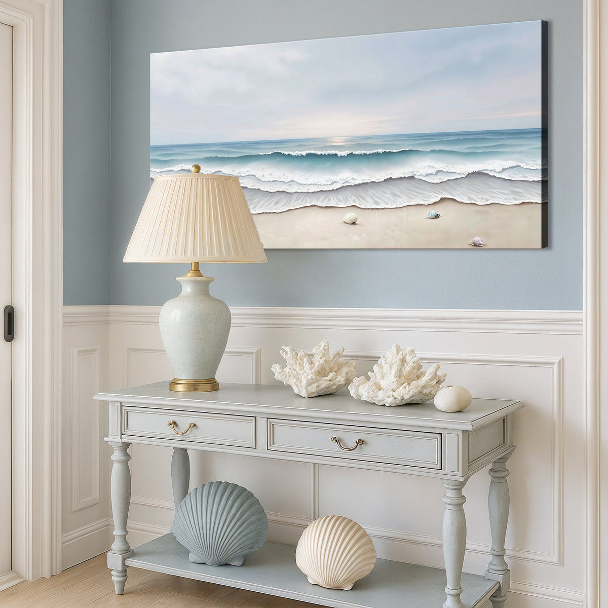 Serene Ocean Wave Coastal Wall Art III