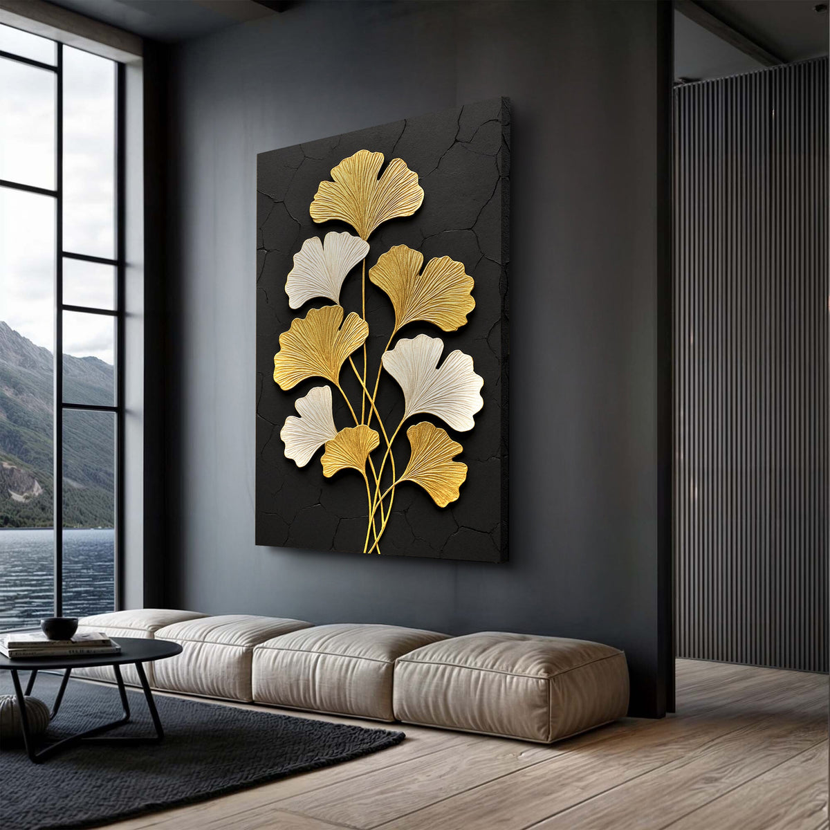 Golden Ginkgo Wall Art