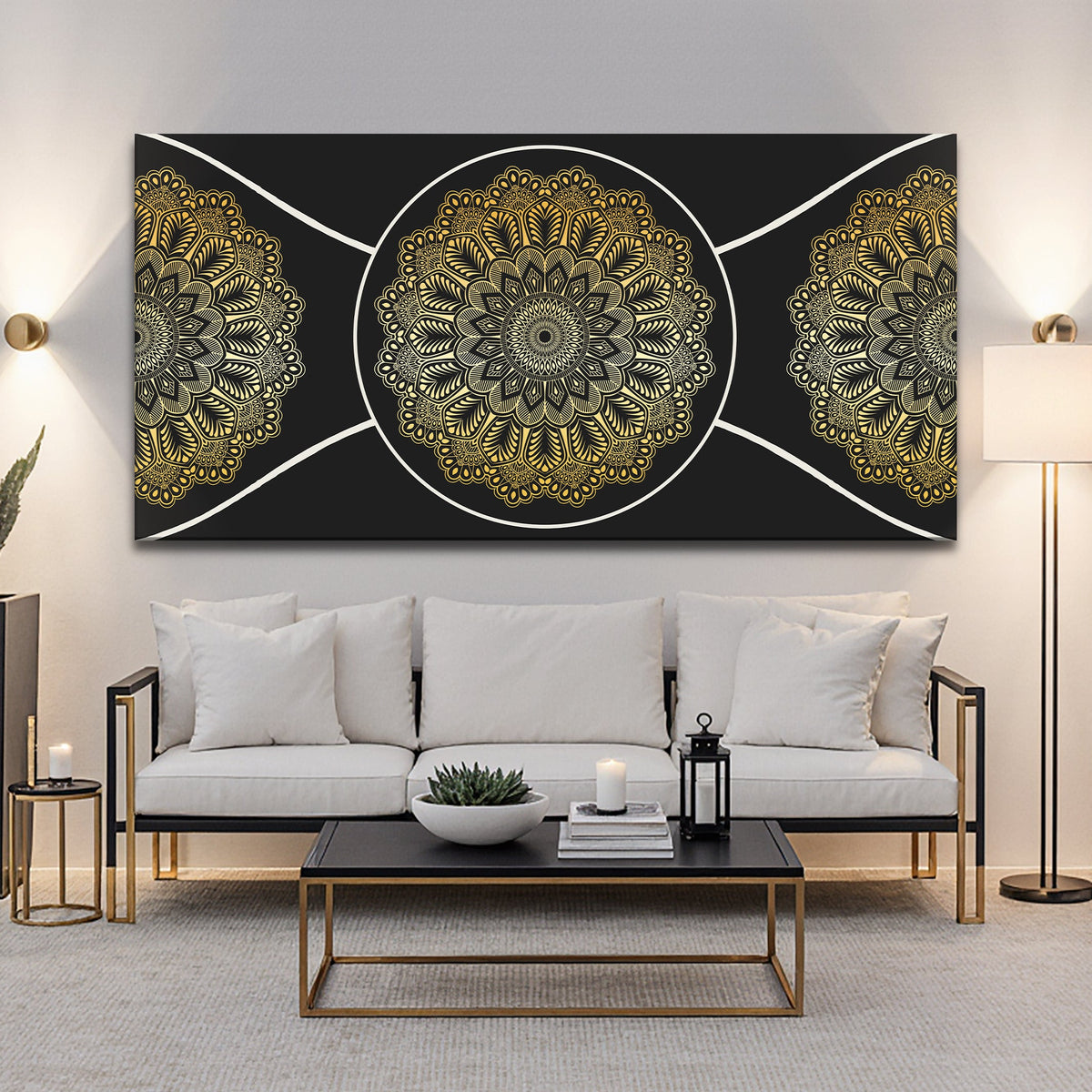 Gold Sacred Geometry Wall Art