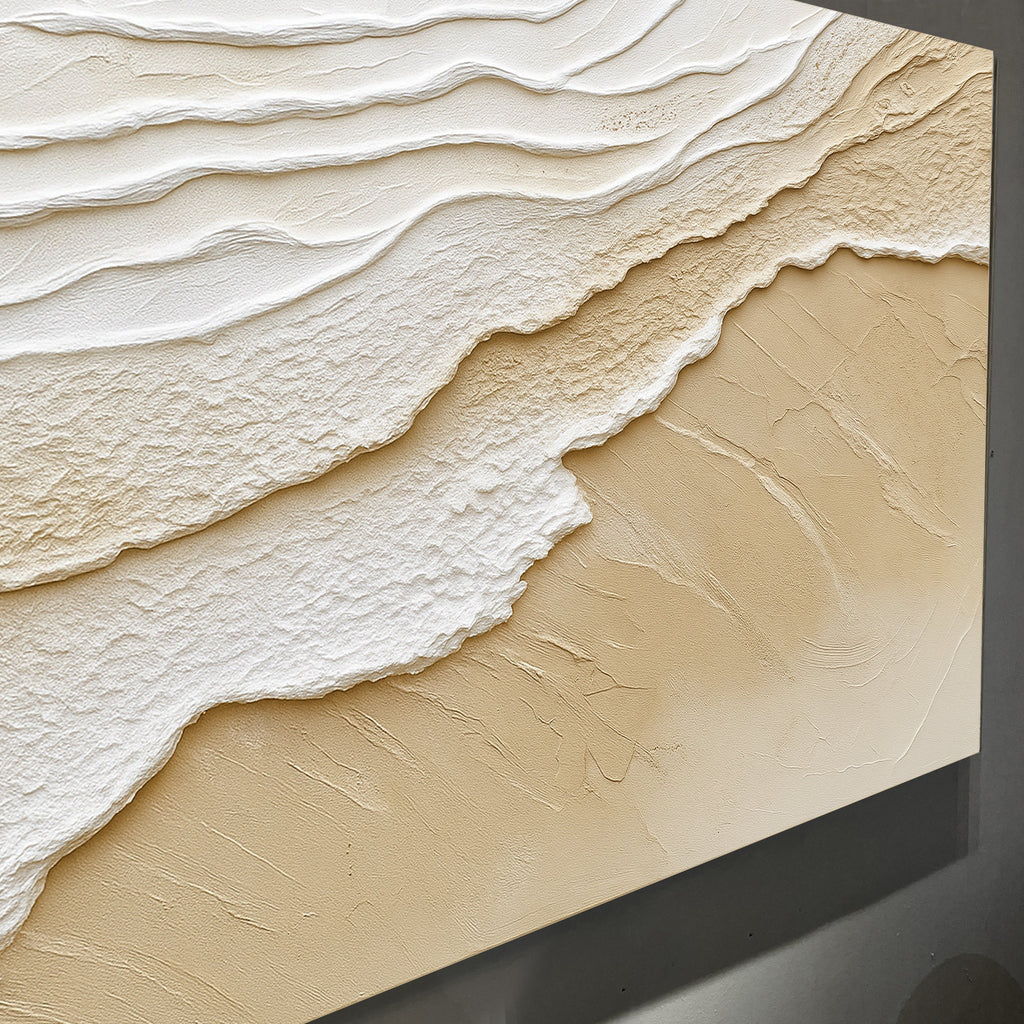 Neutral Ocean Waves Wall Art