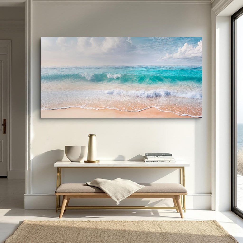 Serene Ocean Wave Coastal Wall Art XII