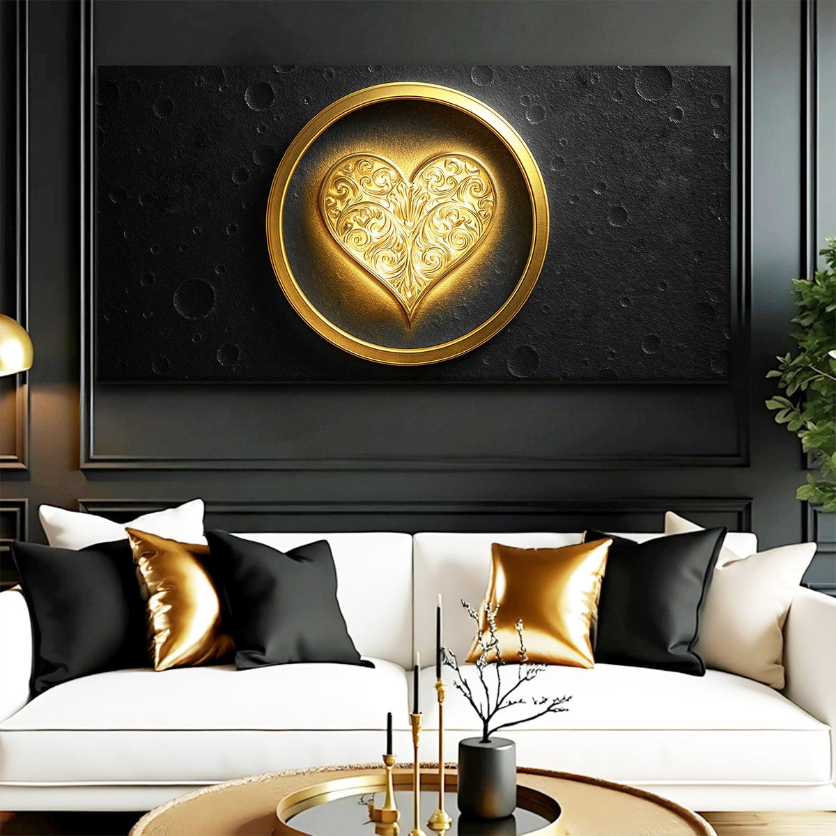 Heart Eclipse Wall Art