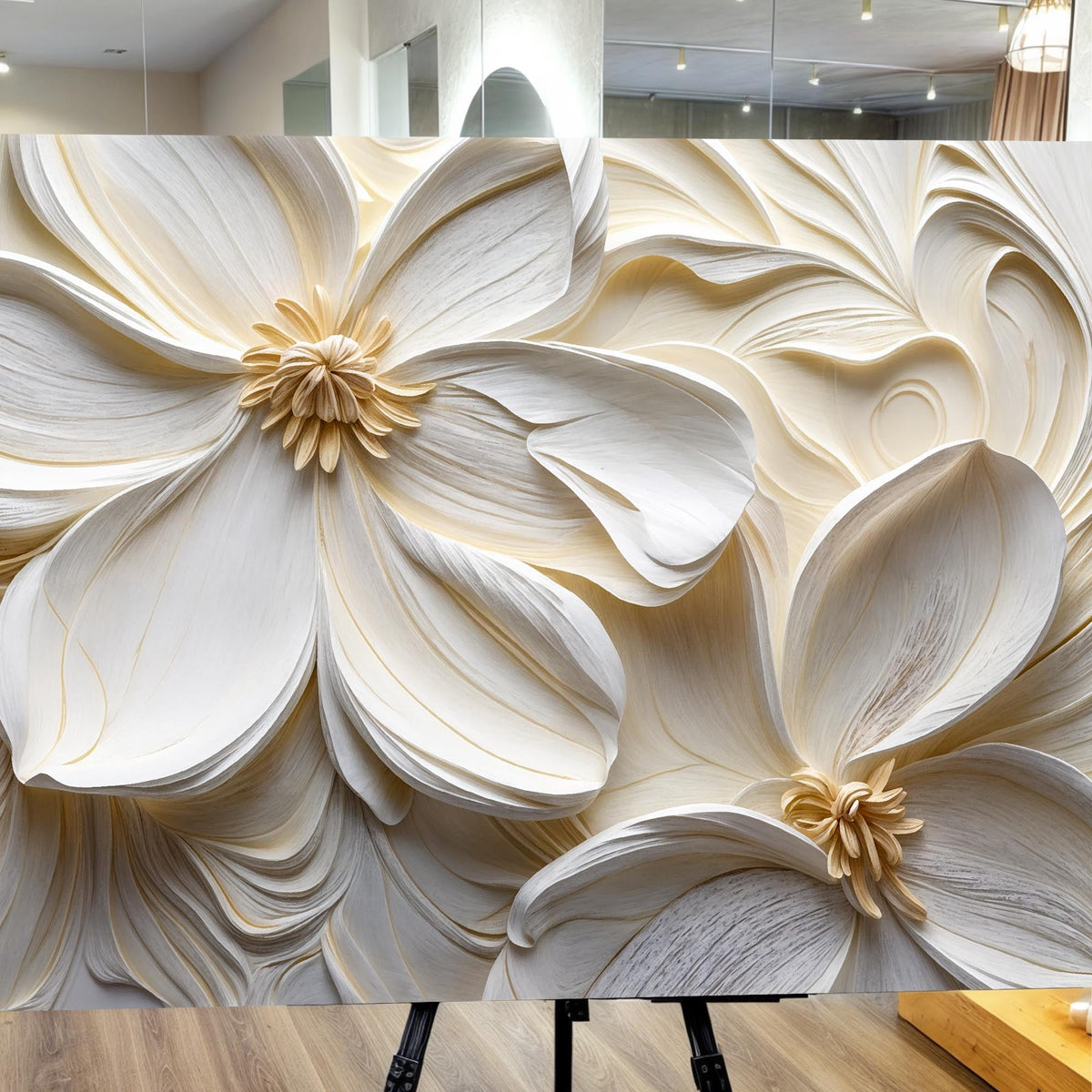 3D Minimalist Flower Wall Art II