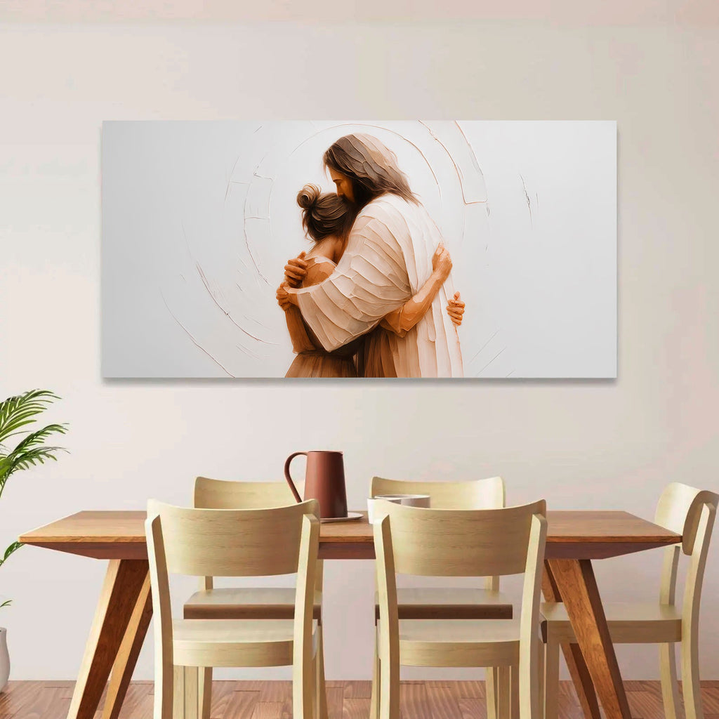 Divine Embrace of Grace Faith Wall Art II
