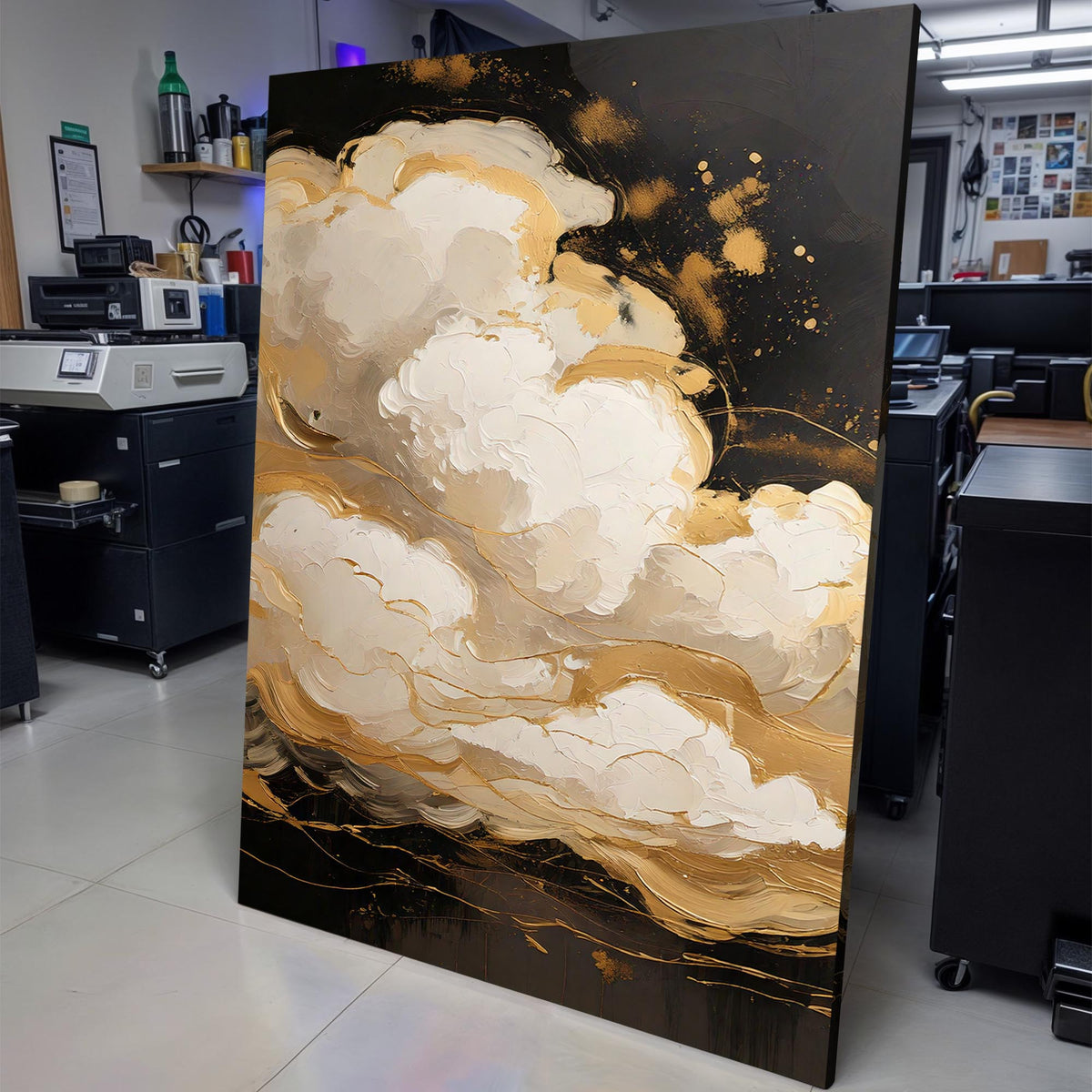 Auric Cloud Abstract Wall Art