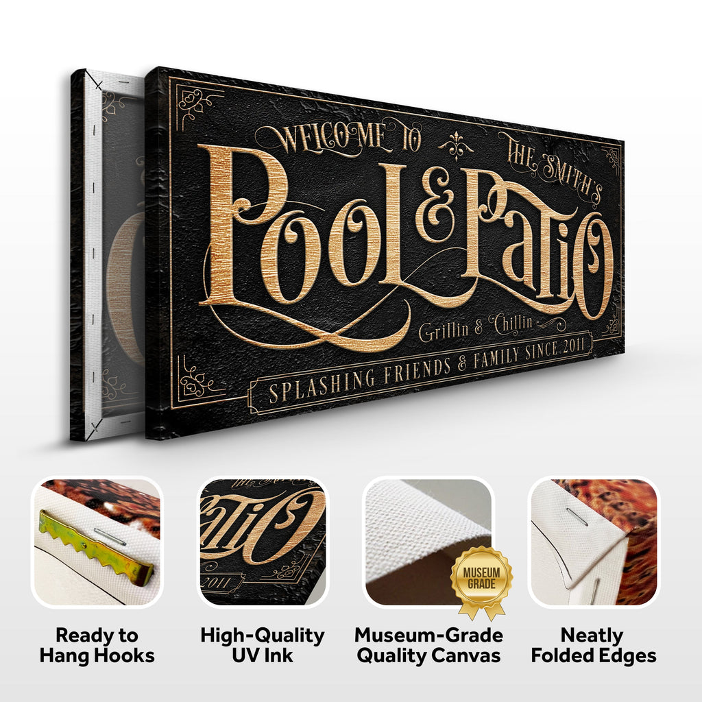 Personalized Pool & Patio Sign II