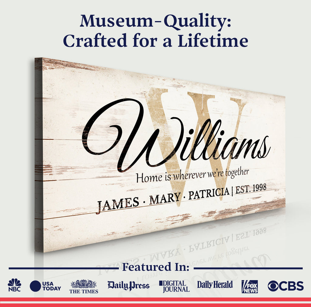 Personalized Family Sign XI