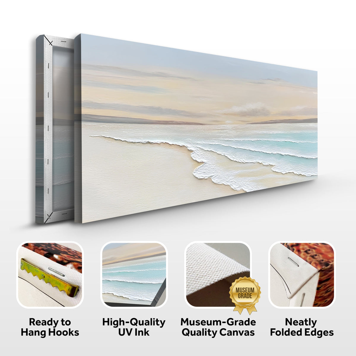 Serene Ocean Wave Coastal Wall Art IV