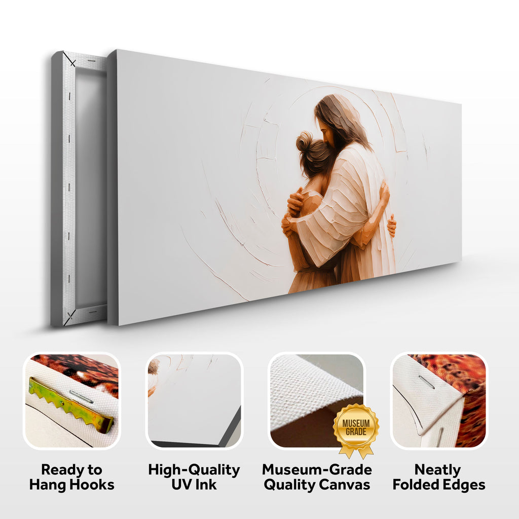 Divine Embrace of Grace Faith Wall Art II