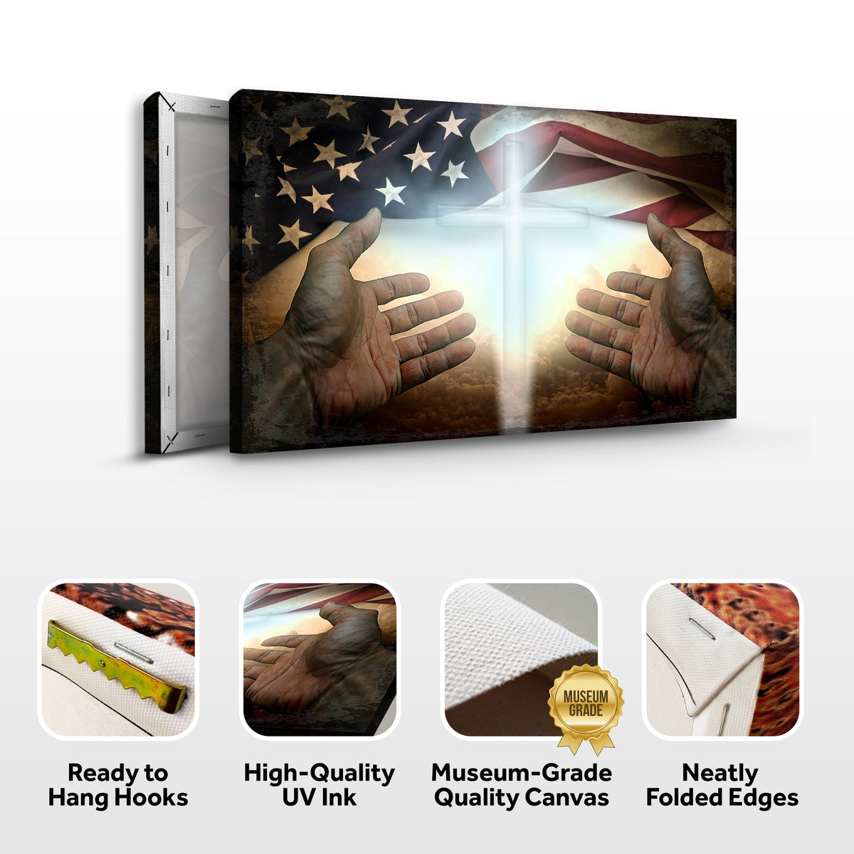 American Faith Canvas Wall Art