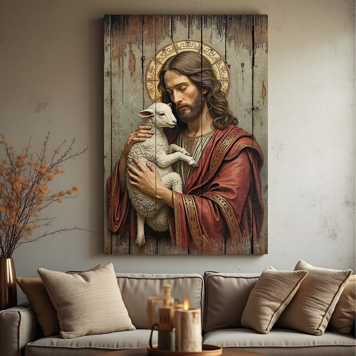 Jesus The Good Shepherd Wall Art