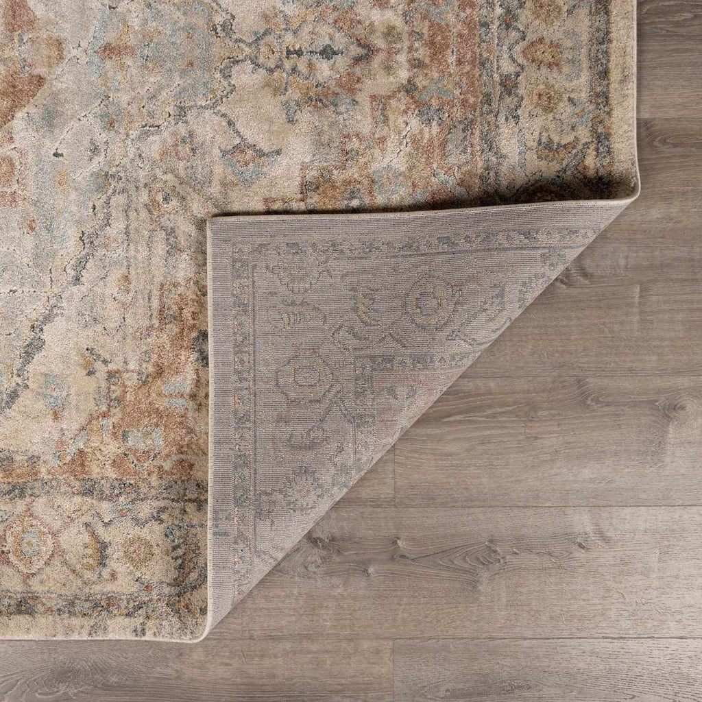 Vaeda Blue & Beige Thick Luxe Rug
