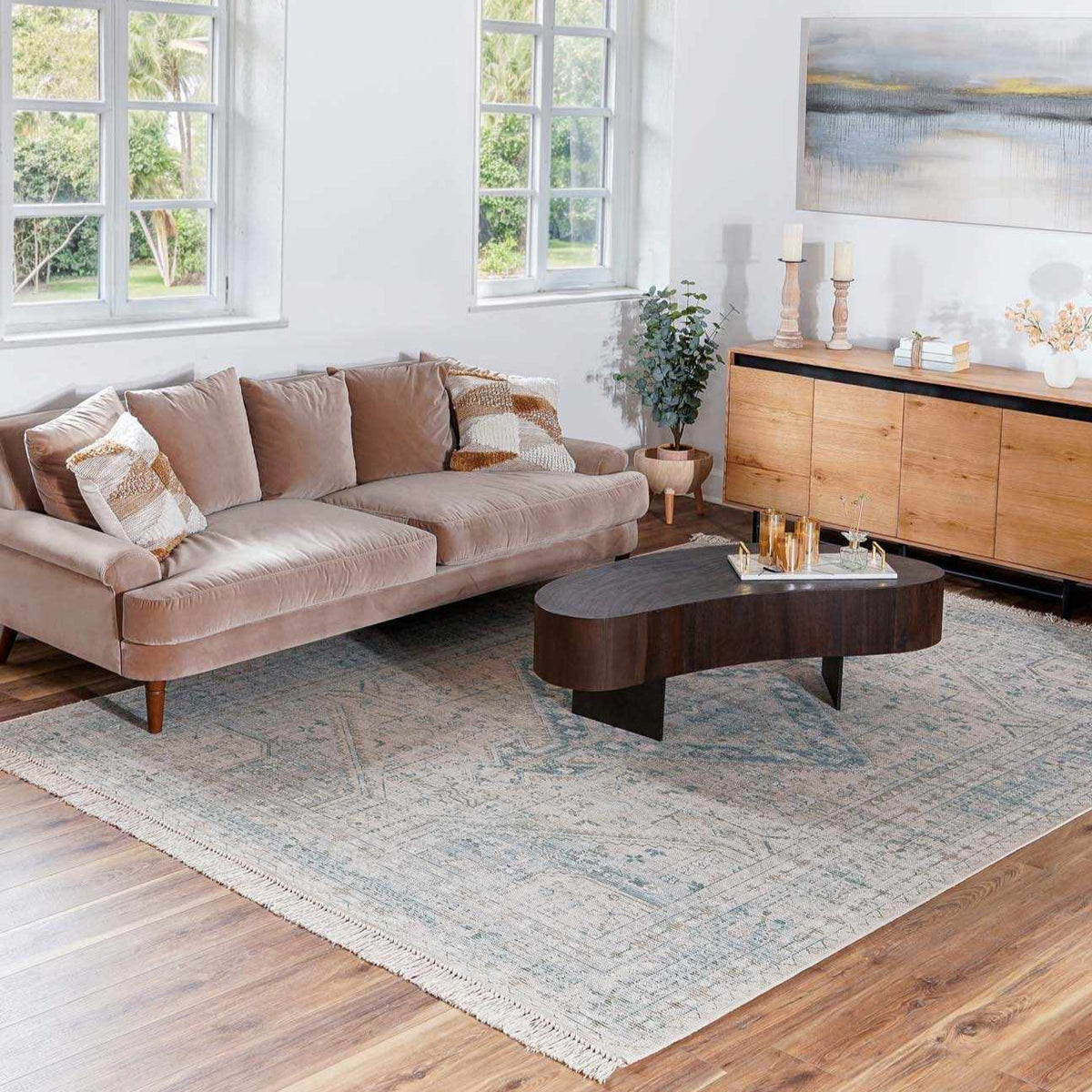 Birdham Handmade Cotton-blend Rug