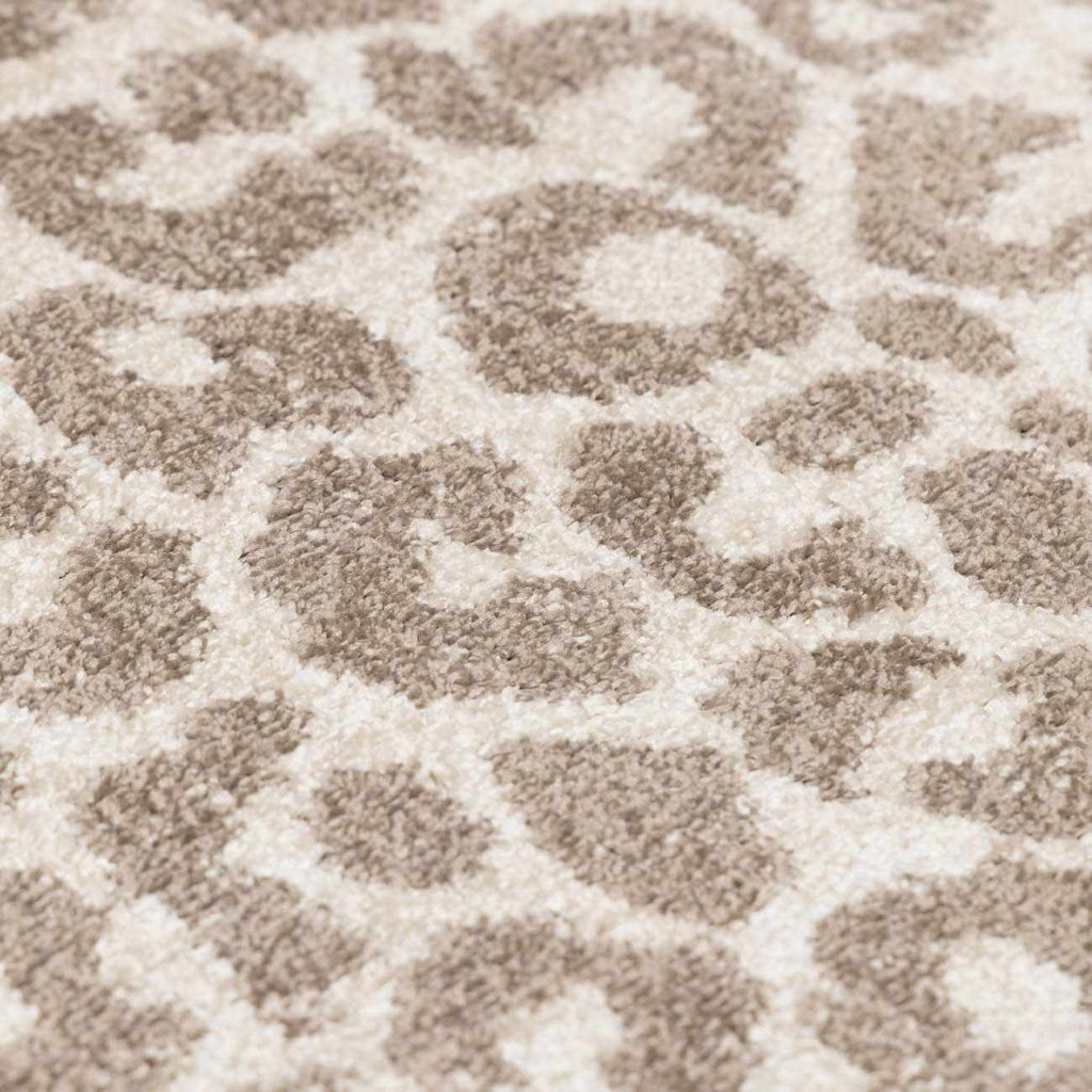 Tan Bonhill Leopard Print Area Rug