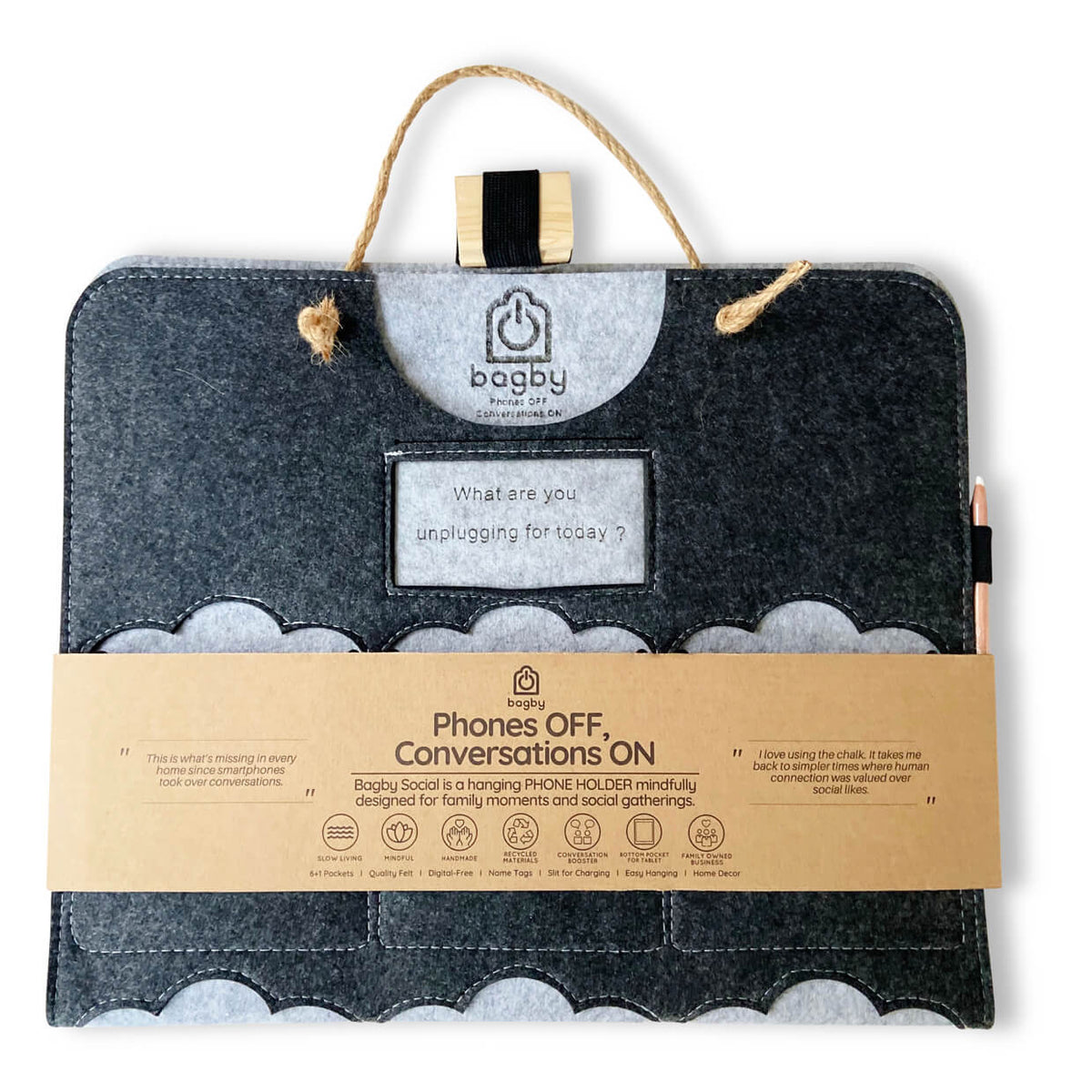 Bagby FAMILY - Phone Organizer 6+1 Pockets