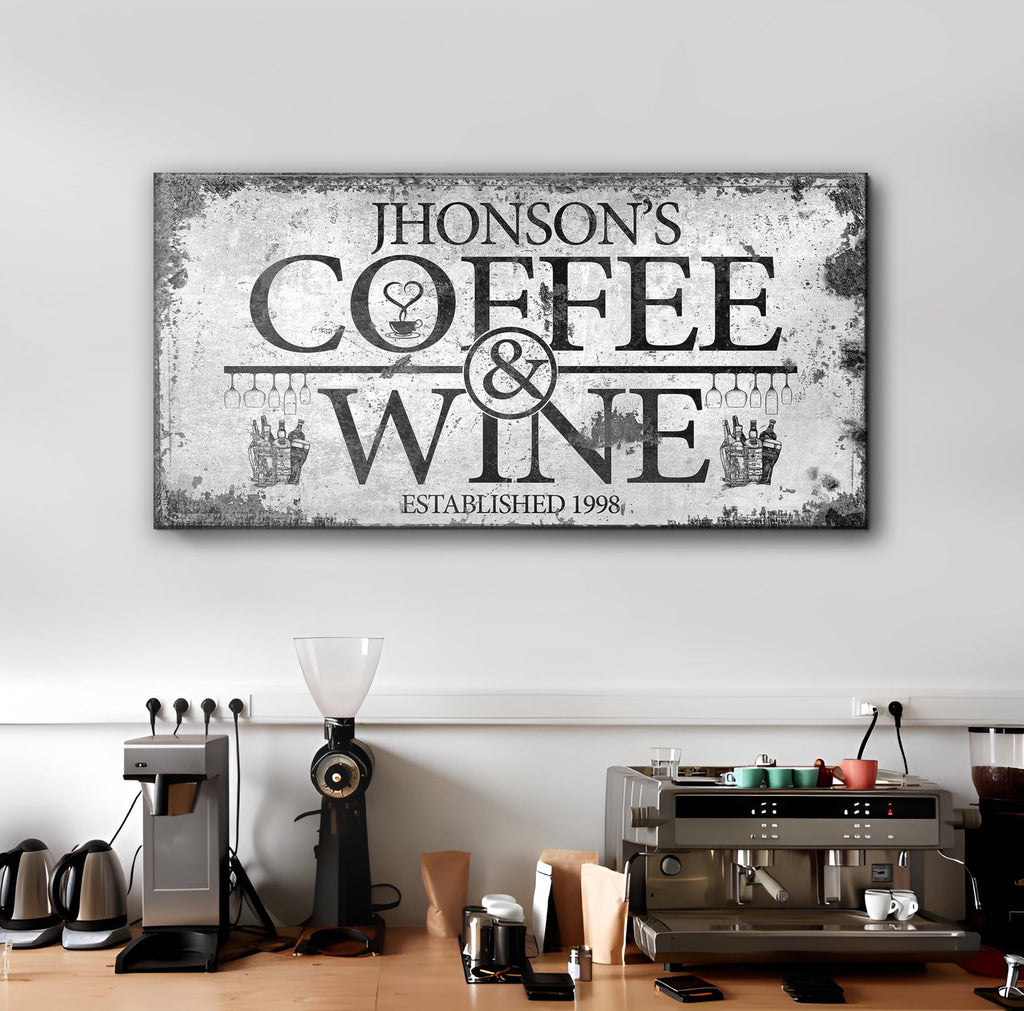 Coffee and Wine Sign