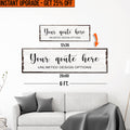 Upgrade Your 'Custom Quote' (Style 1) Canvas To 20x60 Inches
