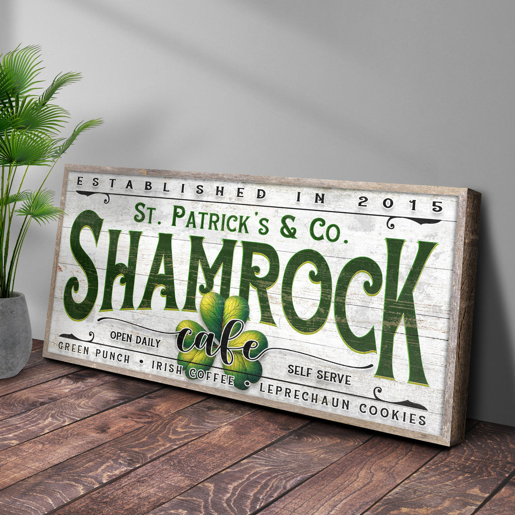 Custom Shamrock Cafe Sign