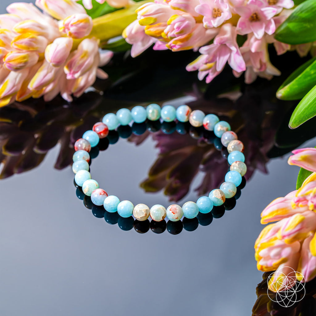 Empath’s Shield – Aqua Terra Jasper Bracelet | 6mm