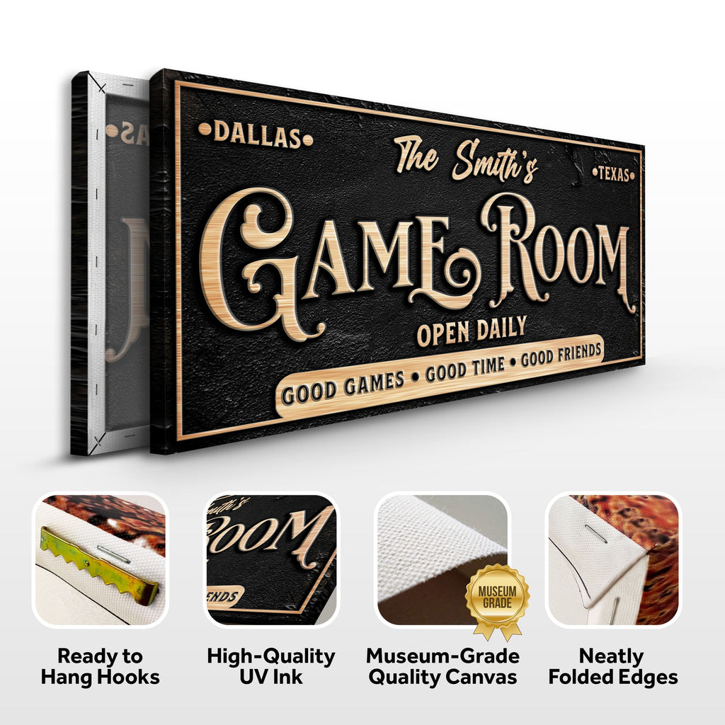 Personalized Game Room Sign
