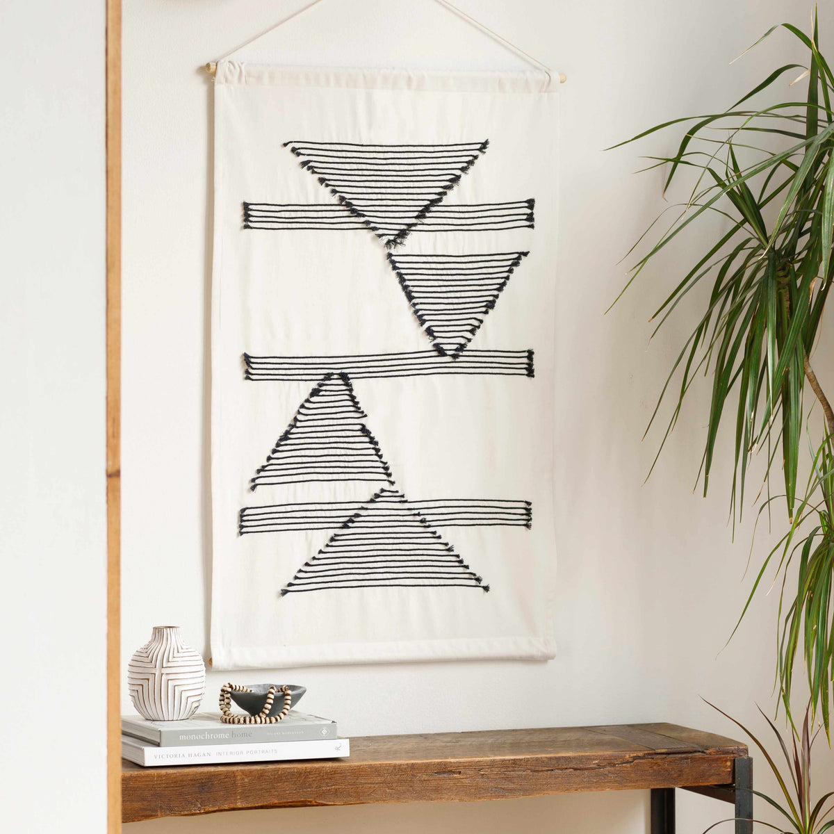 Garber Monochrome Geometric Wall Hanging