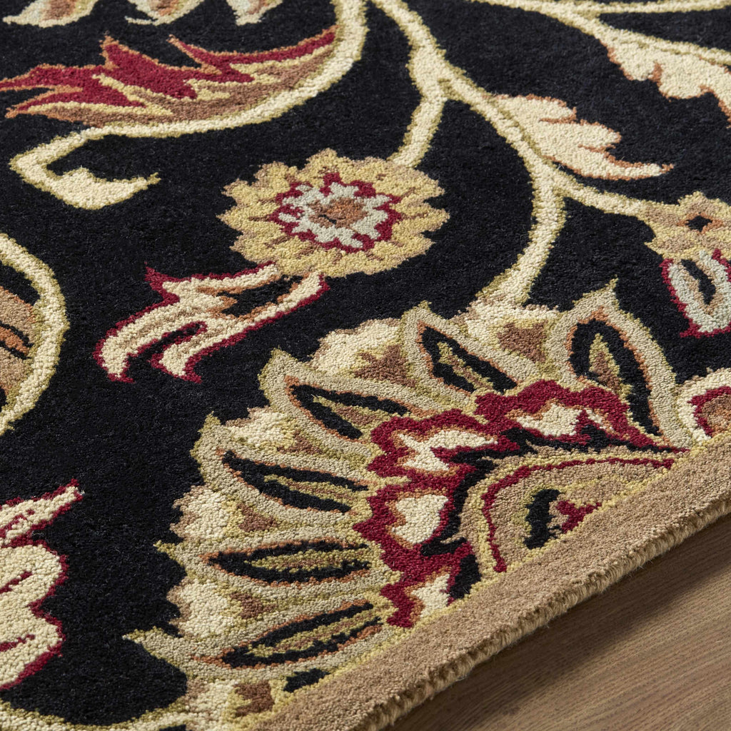 Conesus 1053 Hand Tufted Black Wool Rug