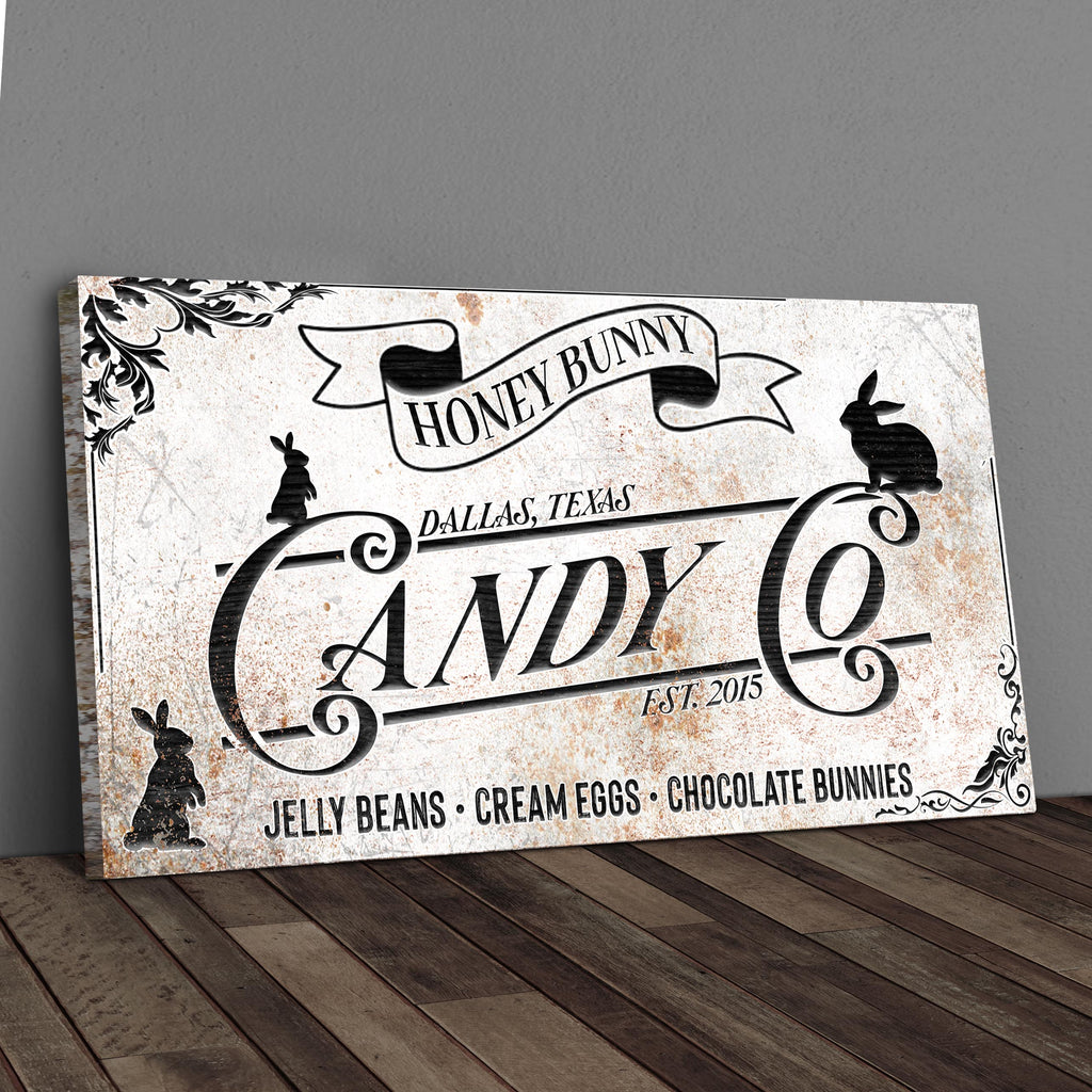 Honey Bunny Candy Company Sign