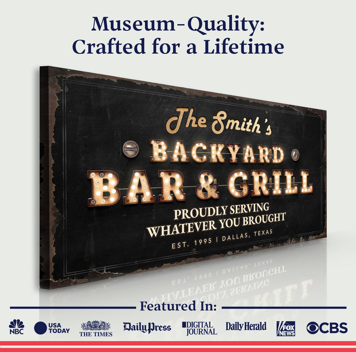 Backyard Bar & Grill Sign XVIII