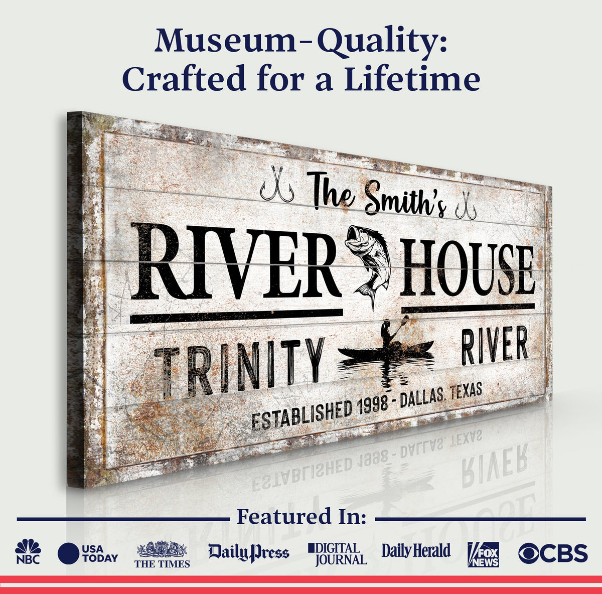 Personalized River House Sign II