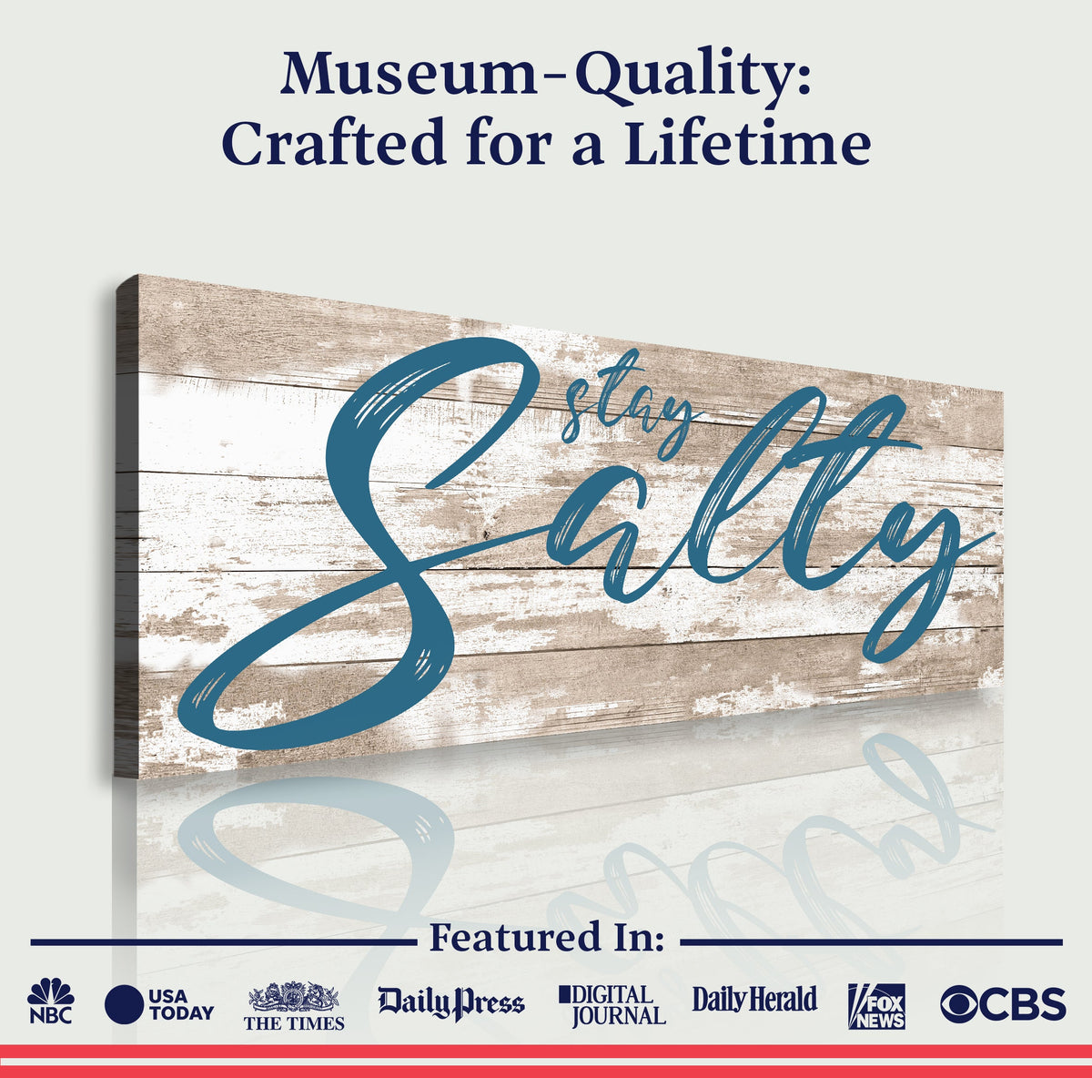 Stay Salty Coastal Sign II