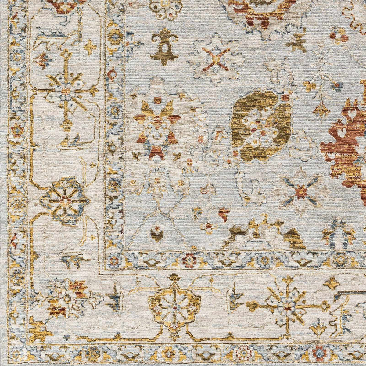 Luklukan Oushak Style Floral Rug