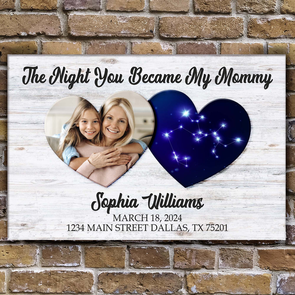 Mother's Day Sign The Night You Became My Mommy