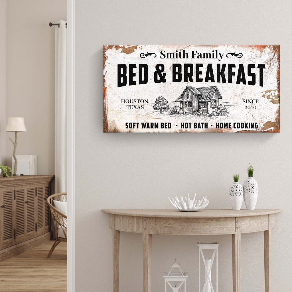 Bed and Breakfast Sign